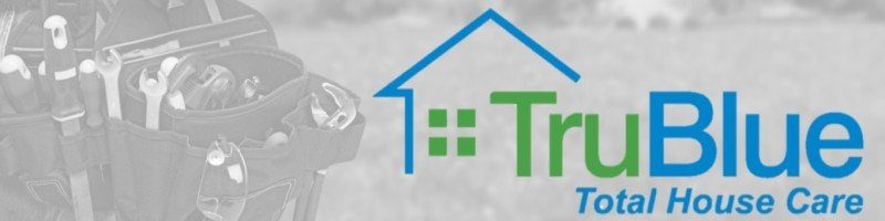 handyman behind TruBlue logo