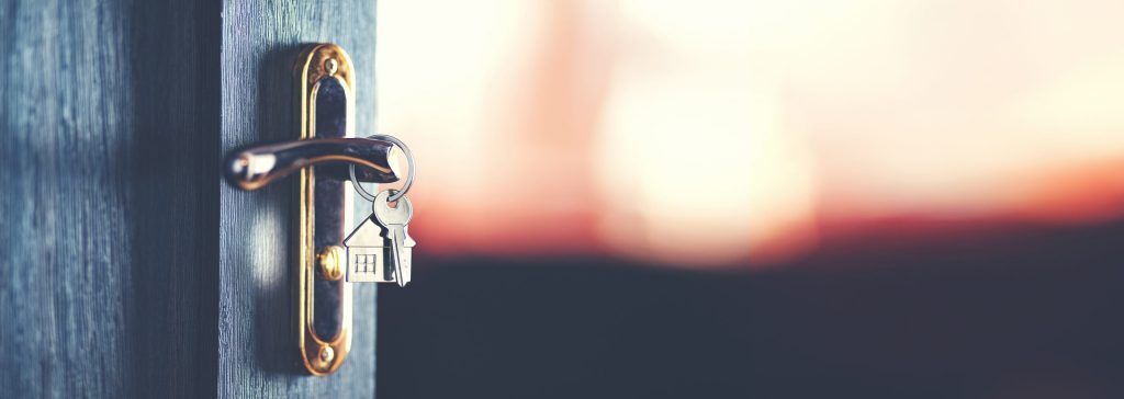 keys in a home's front door