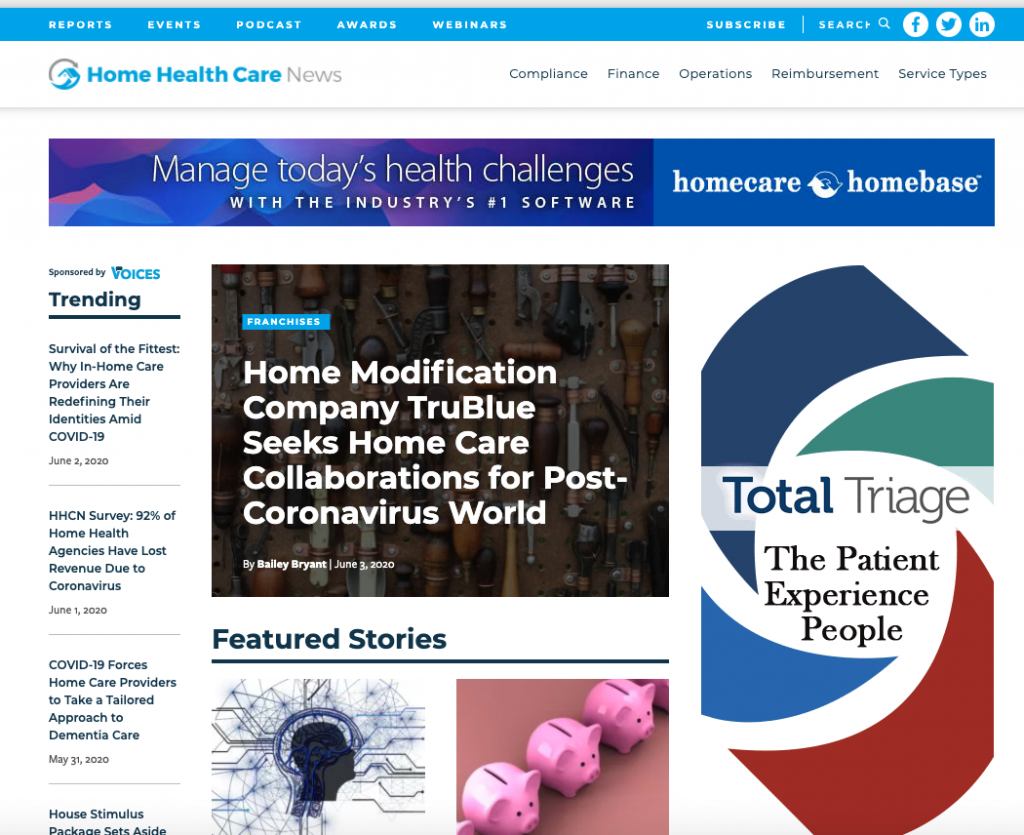 Home Health Care News Article